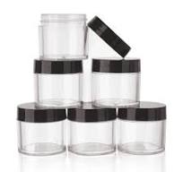 Amazon.com: COSIDEA 15pcs Empty Plastic 30g 30ml Black Round jar 1oz Nail  Glitter pot container for refill cosmetics packing bottle storage box : ...