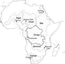 80 data visualization examples using location data and maps. Map Of Africa Showing The Congo Niger Nile Zambezi Orange And Lake Download Scientific Diagram