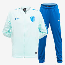 Neuen atletico madrid trainingsanzug 2020 2021 2022 mit eigenem namen günstig kaufen beflocken designen neu. Kinder Fanbekleidung Nike Atletico Madrid 2018 19 Jugend Dry Squad Knit Trainingsanzug Iglu Grun Abyss