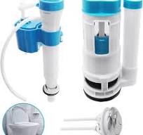 Wieat - Sistema di scarico WC di ricambio, kit per cassetta WC a doppio  scarico, con pulsante per sciacquone per bagno di casa, valvola di  riempimento ...