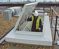 Type gs, 36 x 30 (914mm x 762mm), and type gss (special size) roof hatches provide all the security and convenience of a bilco roof hatch with the added benefits of a skylight. Roof Hatches Ensure Safe Access At European Space Agency Bilco Uk Esi Building Design