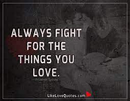 Love Quotes Always Fight For The Things You Love Facebook