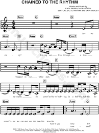 Katy Perry Ft Skip Marley Chained To The Rhythm Print And Download Chained To The Rhythm Sheet Music By Katy Perry Feat Skip Marley Sheet Music Arranged For Piano X2f Vocal Sheet Music Skip Marley Rhythms