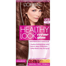 This a gorgeous warm auburn colour. Healthy Look Creme Gloss 6rb Light Auburn Brown Cherry Praline Hair Color 1 Ct Instacart