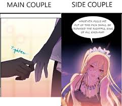 Main couple vs side couple (survive as the heros wifePredatory marriage  between the king and the paladin) : rOtomeIsekai