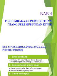 Bab 3 perlembagaan malaysia dalam konteks hubungan etnik di malaysiactu553 hubungan etnikmahyuddinkhalid&ashrofzaki, uitm bab 4 perlembagaan persekutuan tiang seri hubungan etnik. Bab 4 Perlembagaan Persekutuan Tiang Seri Hubungan Etnik