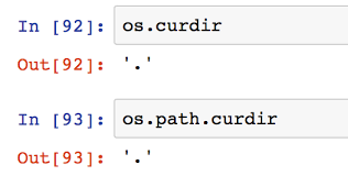 Why Does Python Have Os Path Curdir Stack Overflow