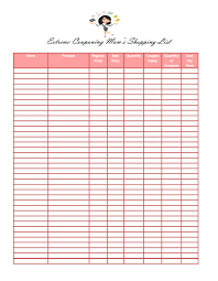 Extreme Couponing Mom S Printable Shopping List Extreme Couponing Mom Coupons Shopping Coupons