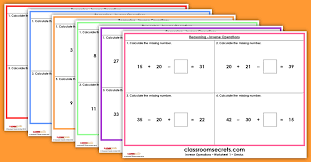 A simple inverse operations worksheet that i used with my middle ability year 2 group. Sats Ks1 Reasoning Inverse Operations Test Practice Classroom Secrets