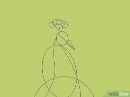How to draw a peacock peacock easy draw tutorial. 4 Ways To Draw An Exotic Peacock Wikihow