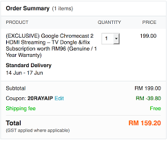 There are numerous ways to stream movies, music, and photographs from the internet to hdtvs (apple tv is a well known device). Google Chromecast 2 Rm159 20 After 20 Lazada Malaysia Discount Code Free 1 Year Iflix Subscription 1 June 11 July 2016
