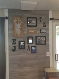 Peel N Stick Wood Look Vinyl Flooring On An Accent Wall Wooden Accent Wall Flooring On Walls Wood Plank Walls