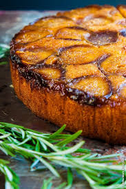 Upside Down Fig Cake With Honey And Rosemary Recipe Delicious Everyday Fig Recipes Fig Cake Food