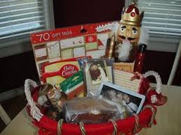 Neighborhood Giving Basket Pass Around The Neighborhood Each Home Takes Something And Replaces It With Holiday Gift Baskets Christmas Baskets Christmas Fun