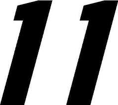 ► number 11 nascar xfinity series car of kaulig racing‎ (2 c, 18 f). Nascar Decals 11 Race Number Motor Font Decal Sticker Quilt Blocks Decals Stickers Stickers