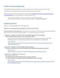 Health gateway is an online portal that provides b.c. Http Oakridgemedicalvancouver Ca Wp Content Uploads 2021 03 Covid Vaccine Registration 2 Pdf
