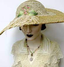Reserved For Laura Edwardian Inspired Garden Party Hat Etsy Edwardian Inspired Edwardian Party Hats