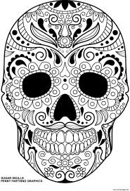 Print Sugar Skulls Day Of The Dead Calavera Coloring Pages Skull Coloring Pages Mandala Coloring Pages Coloring Pages To Print