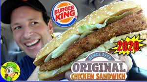 Burger King Original Chicken Sandwich 2020 Review Peep This Out Youtube