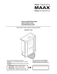 Maax shower stalls & kits. 10049011 Imagine 6036 Shower Installation Instructions Manualzz