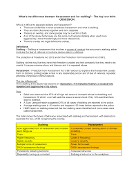 Http Sheffielddact Org Uk Domestic Abuse Wp Content Uploads Sites 3 2016 06 The Difference Between Harassment And Stalking Pdf