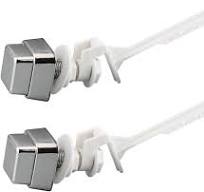 2 piezas de manija de palanca de inodoro con botón pulsador universal de  montaje lateral para inodoro, mango de tanque de agua de inodoro de PVC de  ...