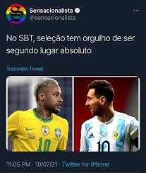 El máximo emblema en la historia de la selección y el mejor jugador del mundo fue invocado infinidad de veces en redes sociales para traerle suerte a argentina, por eso la frase hola diego, como comienzo de una oración, se hizo tendencia. Memes Sobre Final Da Copa America Divertem As Redes Sociais Eu Rio