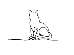 One Line Animals For Vet Rebranding On Behance Talented One Line Animals Cat And Dog Tattoo Cat Tattoo Simple