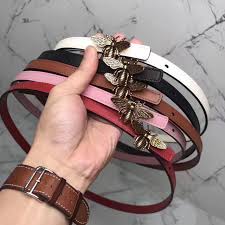 Dior Woman Thin Leather Belt D Bee Design In 2019 Belts