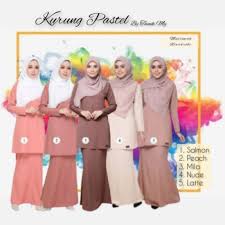 Siapa yang tidak mengenal baju kurung yang kini kian populer. Buy Baju Kurung Moden Pastel Zip Depan Peach Nude Brown Seetracker Malaysia