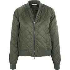 Vince Quilted Shell Bomber Jacket 645 Liked On Polyvore Featuring Outerwear Jackets Co Quilted Bomber Jacket Quilted Bomber Military Green Bomber Jacket