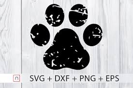 Download Paw Distressed Dog Cricut Graphic By Novalia Creative Fabrica PSD Mockup Templates