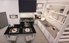White kitchen ideas modern bloxburg mansion layouts minecraft. Pin By Angel On Bloxburg House Interior Mansion Kitchen Beach House Interior