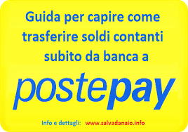 Per trasferire la pensione da un conto corrente bancario alla posta, in genere bisogna attendere dei tempi tecnici che si aggirano intorno ai 12 giorni lavorativi. Come Trasferire Contanti Subito Da Banca A Postepay