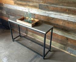 Concrete Console Table Stoic Metal Frame Base Etsy In 2020 Metal Console Table Steel Console Table Console Table