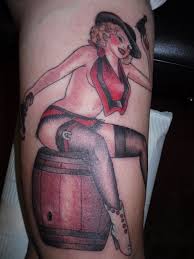 Cute pinup cowgirl tattoo by xavier garcia. Pin Up Girl Tattoos 25 Attractive Collections Design Press