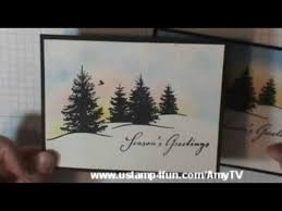 Trim christmas cards to fit wooden coasters and apply using decoupage. Christmas Card Making Series 1 Stampin Up Lovely As A Tree With Catherine Pooler Youtube Card Making Techniques Card Tutorials Inspirational Cards