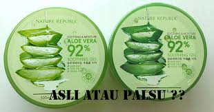 Rekomendasi 10 produk aloe vera terbaik! Gimana Cara Bedain Produk Nature Republic Aloe Vera Soothing Gel Asli Palsu Priceprice Com