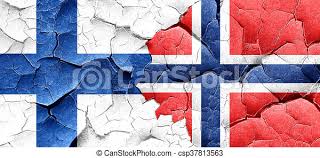 For other flags of finland, see list of flags of finland. Finland Flag With Norway Flag On A Grunge Cracked Wall Canstock