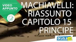 Riassunto e commento del testo il principe e altri scritti di niccolo machiavelli. Machiavelli Riassunto Capitolo 15 Principe Youtube