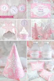 Use them in commercial designs under lifetime, perpetual & worldwide rights. Winter Onederland Party Printable Set Pink And Silver Snowflakes Press Print Party