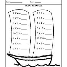 Dodging Tables Number Worksheets Math Workbook Multiplication Worksheets