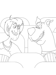 Daphne scooby doo make up coloring page. Shaggy And Scooby Doo Coloring Page 1001coloring Com