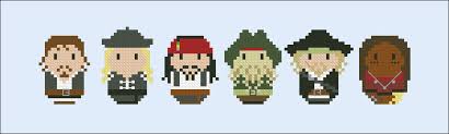 Stitching patterns are ideal for cards, gift tags, samplers or christmas stockings. Pirates Of The Caribbean At World S End Digital Cross Stitch Pattern