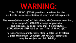 * if you are the copyright holder over the videos that you created then you can use. Copyright Fair Use Disclaimer Youtube