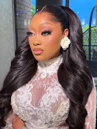 Lagos Widows Peak Hairline Ready To Go 360 Transparent Lace Front Human  Hair Wig