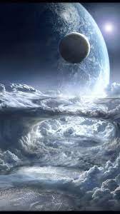 1080x1920 Space White Clouds Planet Fantasy Wallpaper Space Phone Wallpaper Sci Fi Wallpaper Wallpaper Space