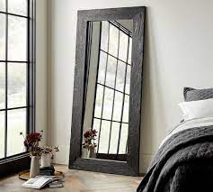22.5 w x 35.5 h. Bozeman Mango Wood Floor Mirror Pottery Barn