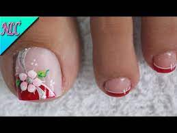 Uñas de los pies bonitas. Una De Los Pies Pintadas Sencillas De Unas