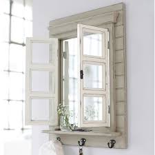 Window Mirror Shabby Chic Weiss Spiegel Schmucken Wandspiegel